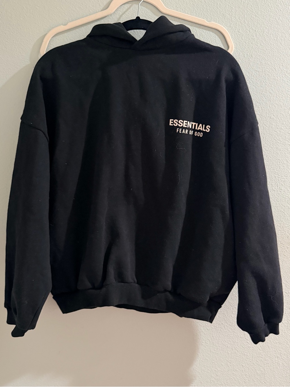 Fear of God Essentials Crewneck Hoodie in Black